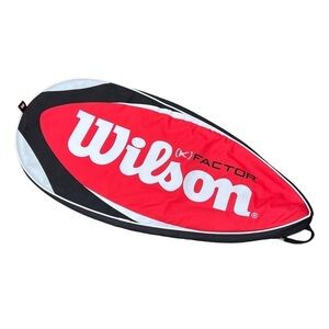 Wilson K Factor red black and white tennis racket carrying bag